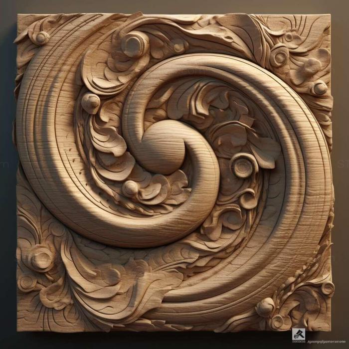 Patterns and decorations (stl Sehol X4 3, PATTERN_1335) 3D models for cnc